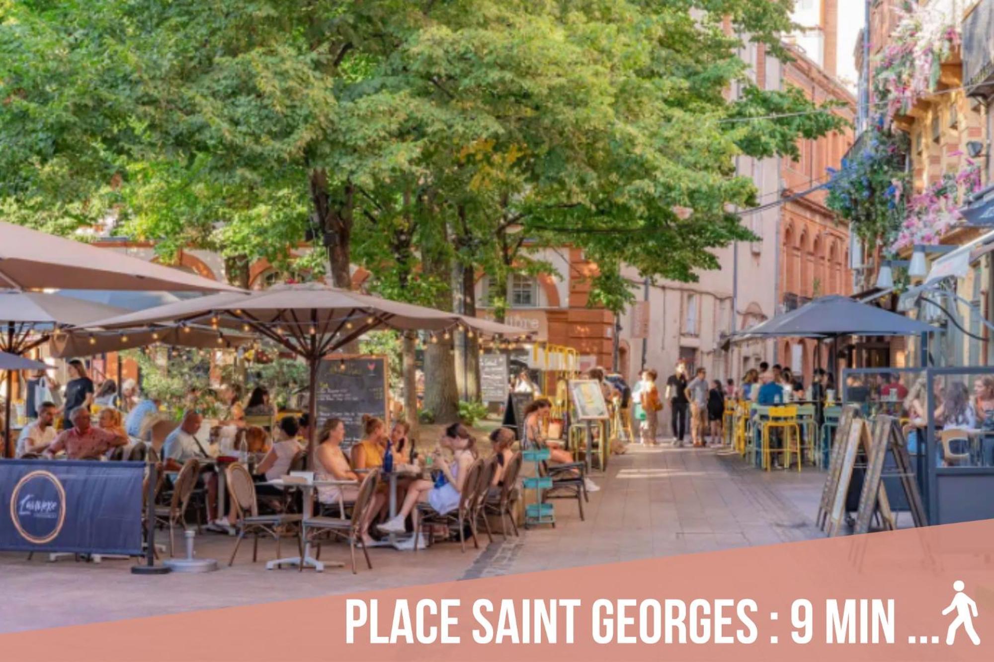 Apartamento Chartreuse, Clim, Parking, Terrasse Au Calme Toulouse Exterior foto